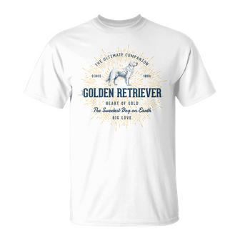 Retro Golden Retriever Vintage T-Shirt - Monsterry AU
