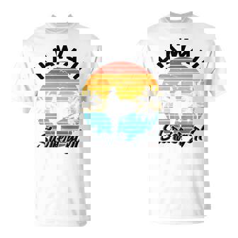 Retro Hawaii Surfer Girl Hawaiian Surf Girl Beach Surfing T-Shirt - Thegiftio