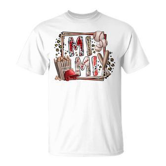 Retro Leopard Baseball Mimi Baseball Lover T-Shirt - Monsterry CA