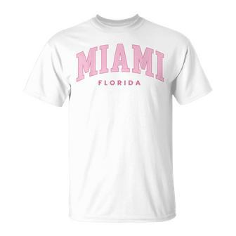 Retro Miami Florida Vintage Preppy Throwback Girls Kid T-Shirt - Seseable