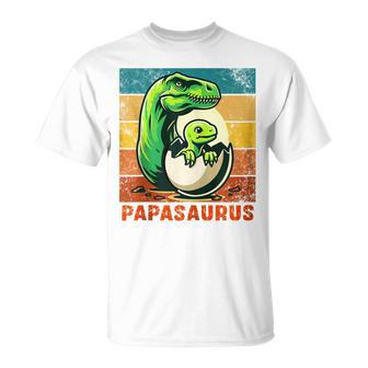 Retro Papasaurusatertag Bester Papa T-Rex Papa Dinosaur Kapuzenjacke T-Shirt - Geschenkecke