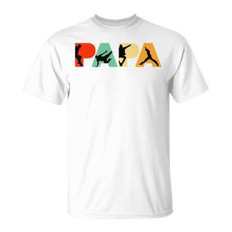 Retro Parkour Papa Lustigerintage Papa Parkour T-Shirt - Geschenkecke