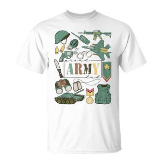 Retro Proud Army Dad Military Dad Dad Father's Day T-Shirt - Thegiftio UK