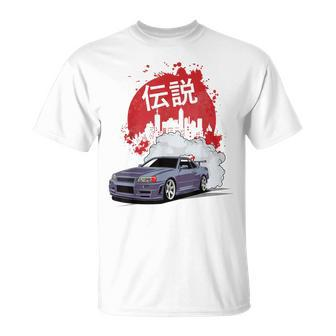Retro Skyline Automotive Jdm Japanese Legend Tuning Car T-Shirt - Monsterry CA