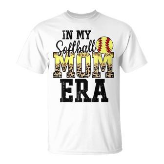 Retro In My Softball Mom Era T-Shirt - Monsterry UK