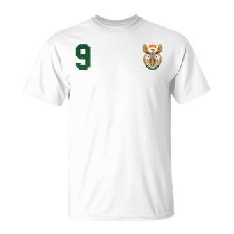 Retro South Africa Soccer Jersey Football Rugby 9 T-Shirt - Monsterry