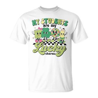 Retro My Students Are My Lucky Charms Disco Ball Teacher T-Shirt - Monsterry UK