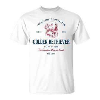 Retro Styled Vintage Golden Retriever T-Shirt - Monsterry AU
