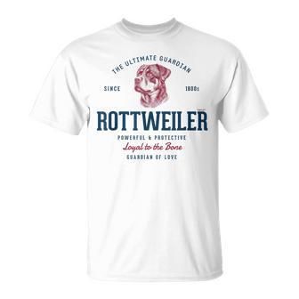 Retro-Styled Vintage Rottweiler T-Shirt - Seseable