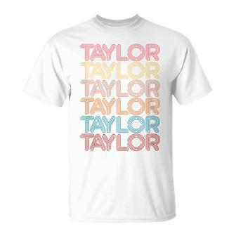 Retro Taylor First Name Vintage Taylor T-Shirt | Mazezy UK
