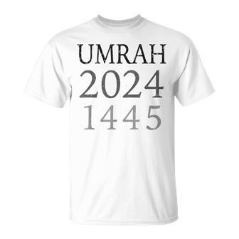 Retro Umrah 2024 Crew Uniform 1445 Umra Group Pilgrim Squad T-Shirt | Mazezy