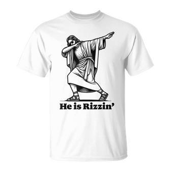 He Is Risen Jesus Dabbing Easter T-Shirt | Mazezy