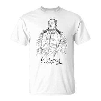 Rossini Italian Composer Opera Classical Music T-Shirt - Monsterry AU
