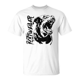 Rottweiler Portrait Igp Dog Sport S T-Shirt - Seseable