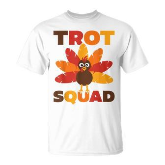Running Turkey Run Costume Family Thanksgiving Trot Squad T-Shirt | Mazezy CA