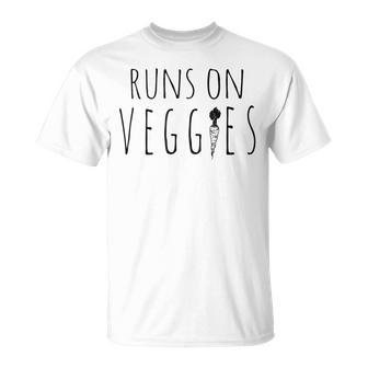 Runs Oneggies –Eganesegetarisches T-Shirt - Seseable