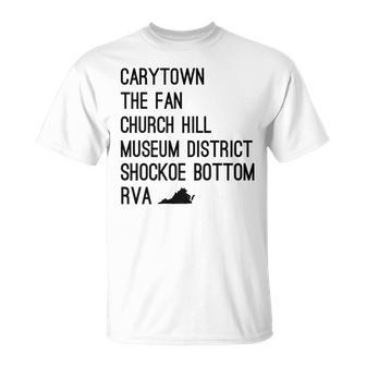 Rva Richmond Virginia Carytown Shockoe Bottom Downtown T-Shirt - Monsterry CA