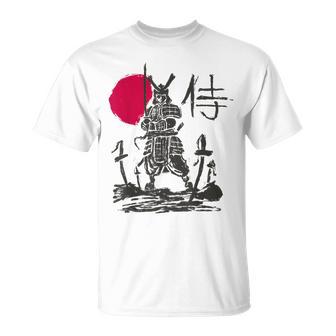 Samurai Guerrero Japonés Kanji Japón Camiseta unisex - Regaloses