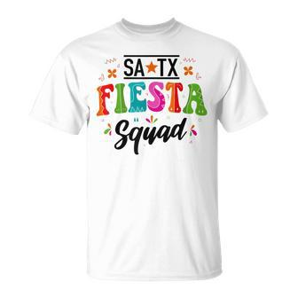 San Antonio Fiesta Cinco De Mayo Fiesta Squad Texas Matching T-Shirt - Thegiftio UK