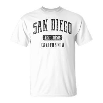 San Diego California Distressed Sports T-Shirt - Monsterry DE