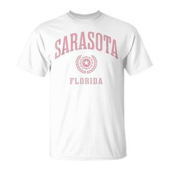 Sarasota Fl Vintage College Sports T-Shirt | Mazezy