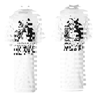 Schrödinger's Cat Is Both Dead And Alive Physics Physicist T-Shirt - Thegiftio UK