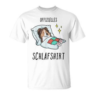 Sheltie Pyjamas Gray S T-Shirt - Seseable