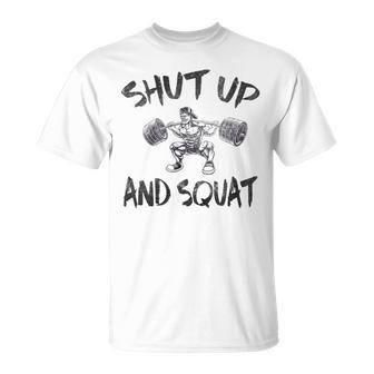 Shut Up And Squat Vintage Leg Day T-Shirt - Monsterry UK
