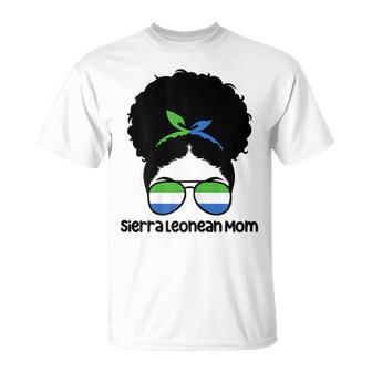 Sierra Leonean Mom Afro Bun Sierra Leone T-Shirt - Monsterry CA