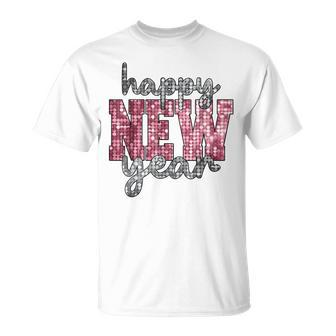 Silvester-Frohes Neues Jahr 2024-Party Blue T-Shirt - Seseable