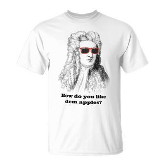 Sir Isaac Newton Apple Gravity T-Shirt - Monsterry UK