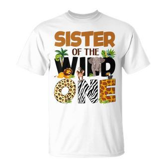 Sister Of The Birthday Wild One Safari Boy Family Matching T-Shirt - Monsterry DE
