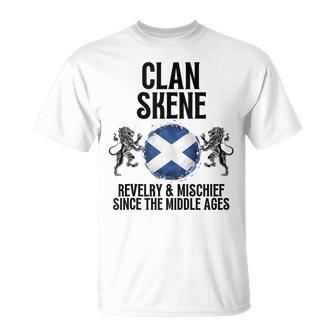 Skene Clan Scottish Family Name Scotland Heraldry T-Shirt - Seseable