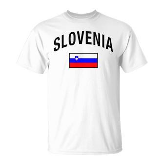 Slovenia Flag Slovenia Proud Slovenia Gray T-Shirt - Seseable