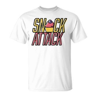 Snack Attack Cute Cupcake Sweets T-Shirt - Monsterry UK
