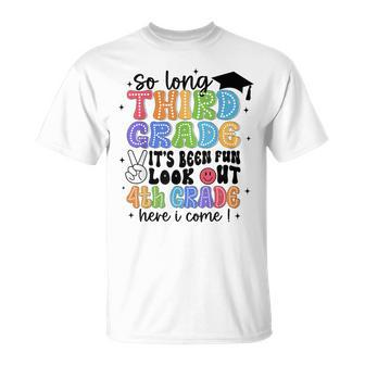 So Long 3Rd Grade It's Been Fun Graduation Last Day School T-Shirt - Monsterry DE