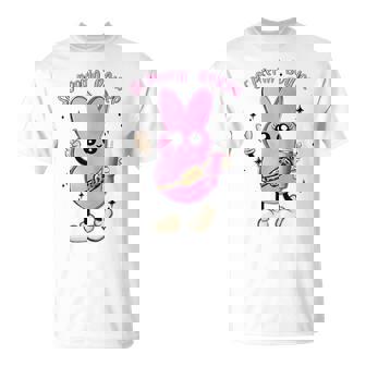 So Peepin's Boujee Retro Pink Style Rabbits Easter Day T-Shirt - Seseable