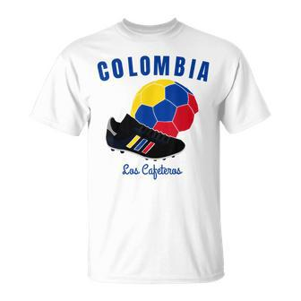 Soccer Boot Ball Cafeteros Colombia Flag Football Women T-Shirt - Monsterry DE