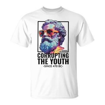 Socrates Corrupting Youth Enlightened Greek Philosophy T-Shirt - Monsterry