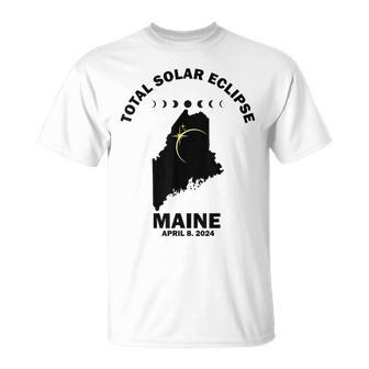 Solar Eclipse 2024 Maine Solar Eclipse T-Shirt - Monsterry UK