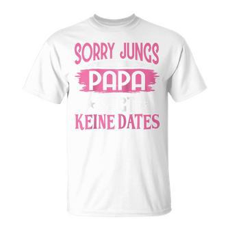 Sorry Jungs Papa Sagt Keine Dates Geschenkater Für Tochter Raglan T-Shirt - Geschenkecke