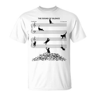 The Sound Of Silence Music And Cat Lover T-Shirt - Monsterry