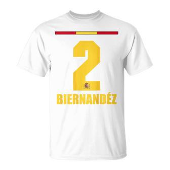 Spain Sauf Jersey Biernandez Saufamen T-Shirt - Seseable