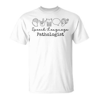 Speech Therapy Language Pathologist Mental Slp Women T-Shirt - Monsterry DE