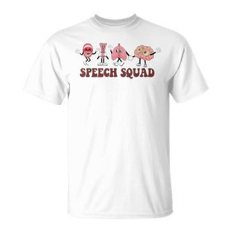 Speech Squad Speech Language Pathologist Speech Therapy Slp T-Shirt - Monsterry