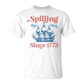 Spilling The Tea Since 1773 Vintage Us History Teacher T-Shirt - Monsterry AU
