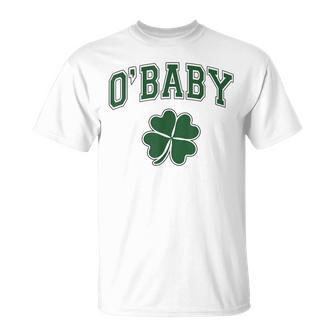 St Patrick's Day Pregnancy Announcement O'baby St Patty's T-Shirt | Mazezy