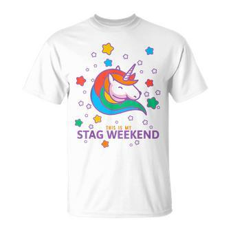 Stag Weekend Unicorn Matching Set 1 Of 2 Groom T-Shirt - Seseable