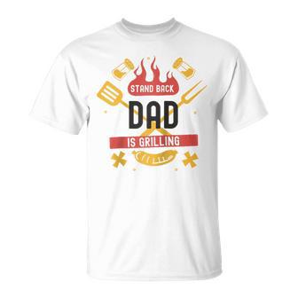 Stand Back Papa Grillt Raglan T-Shirt - Geschenkecke