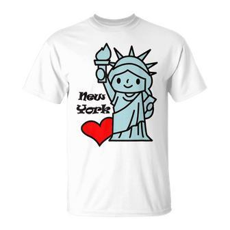 Statue Of Liberty I Love New York T-Shirt - Monsterry DE